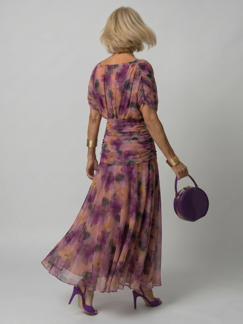 Stella & Grace™ | Off Shoulder Flow Midi Dress