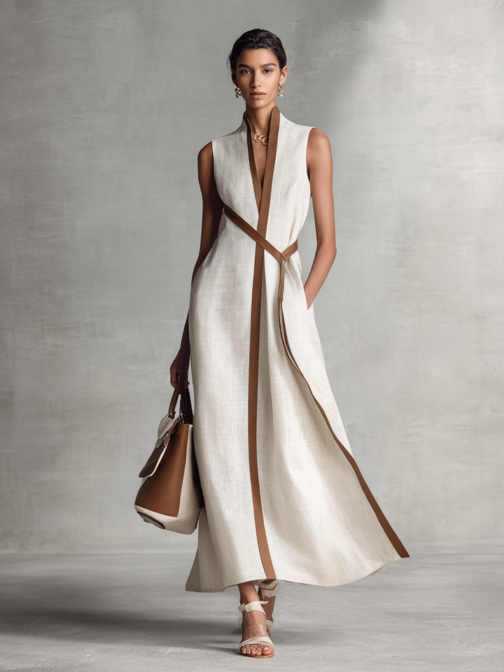 SUZANNE™ - ELEGANT V-NECK SUMMER MAXI DRESS