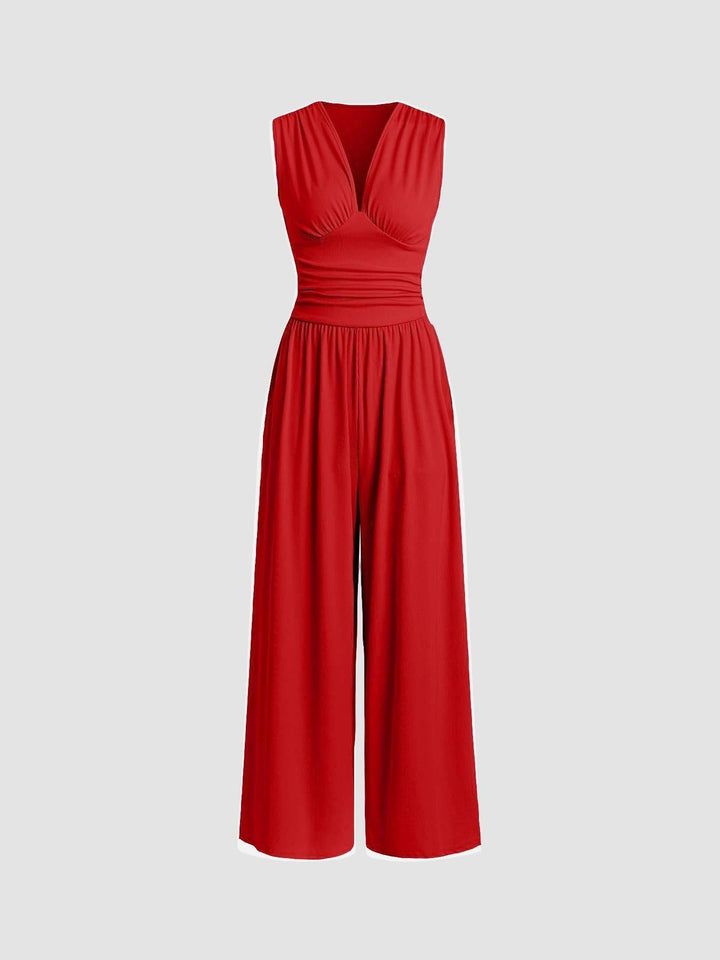 MUTYA™ – Chic Sleeveless Wide-Leg Jumpsuit