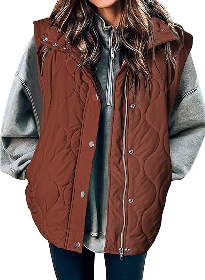 DARCY™ - Chic Lightweight Button-Up Puffer Vest