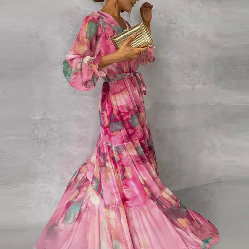 Sophie | Elegant Floral Print Dress