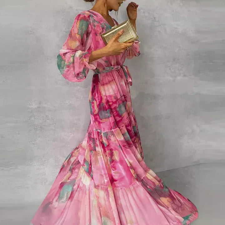 Sophie | Elegant Floral Print Dress