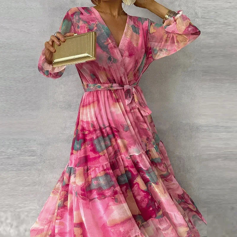 Sophie | Elegant Floral Print Dress