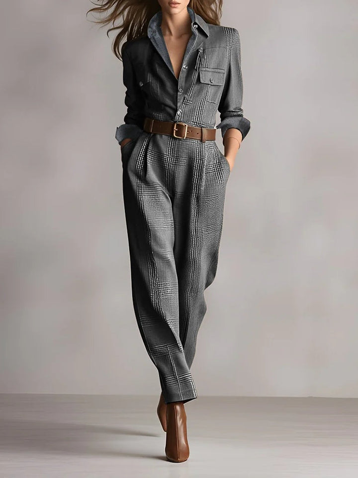 Anna | Elegant Monochrome Check Pattern
