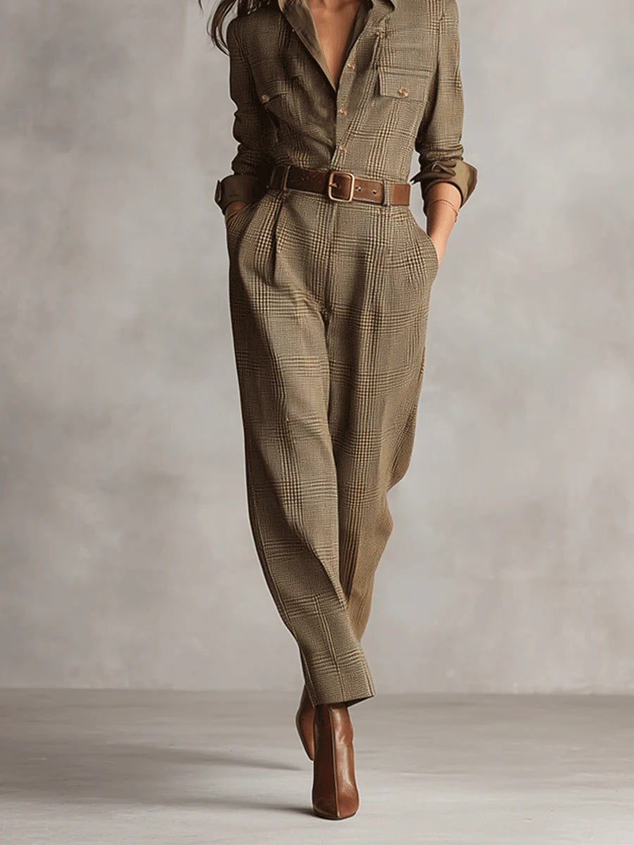 Anna | Elegant Monochrome Check Pattern