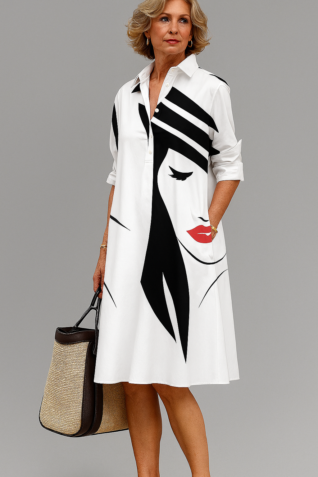 Bona | Elegant and Refined Midi Dress