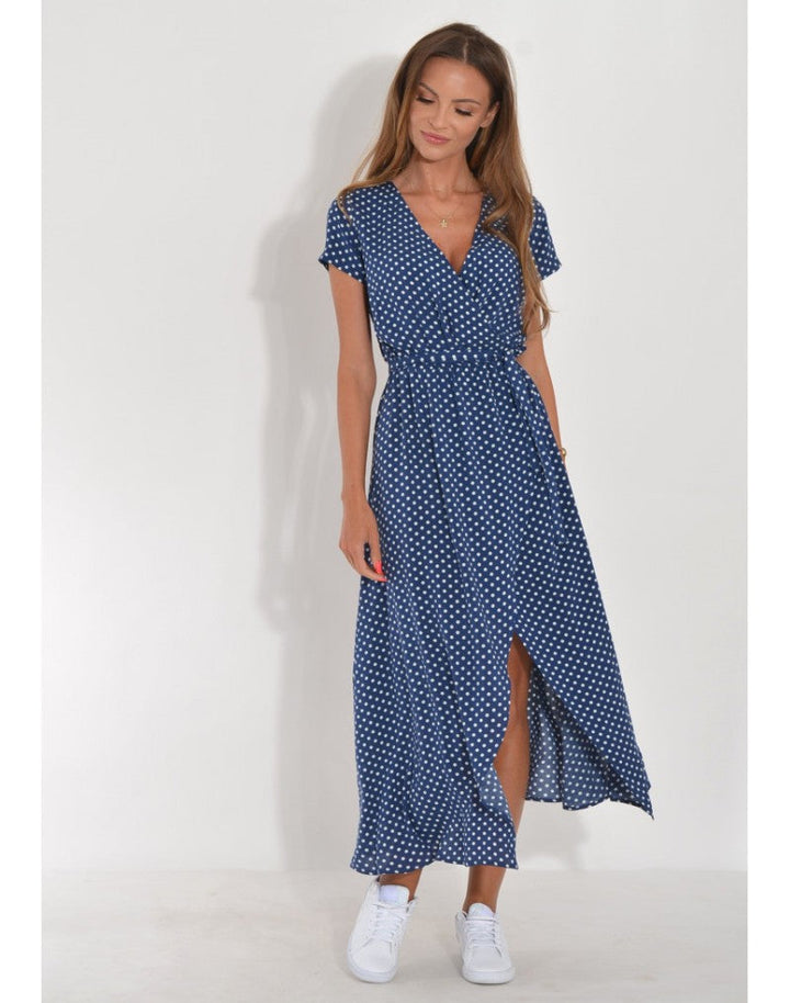 Judy | Stylish V-Neck Floral Dress